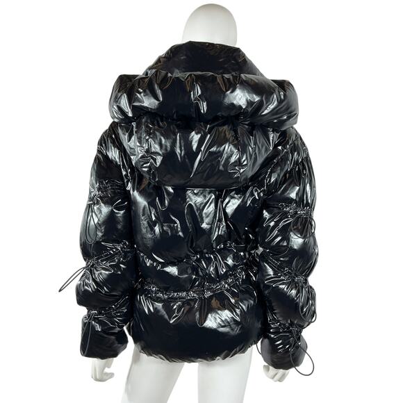 Alo Yoga 'Stunner Puffer' Black Nylon Jacket Size XXS - Picture 3 of 4